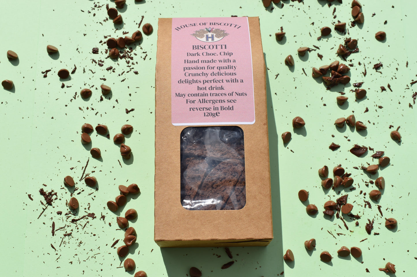 Dark Chocolate Chip Biscotti