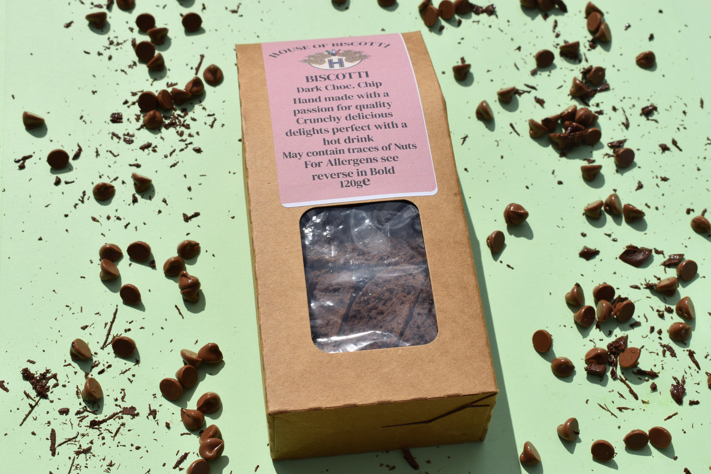 Dark Chocolate Chip Biscotti