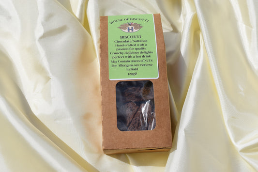 Chocolate & Sultana Biscotti Box of 6 packs
